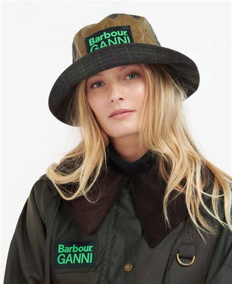 ganni x barbour hat.